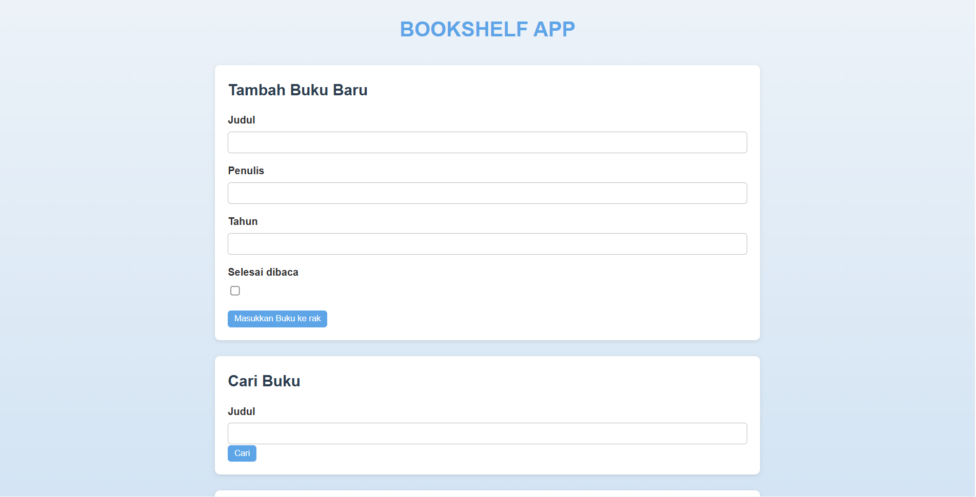 BookShelf APP